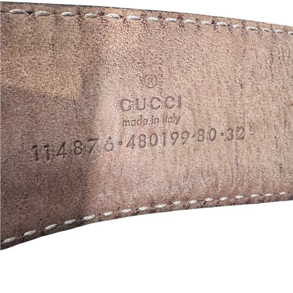 Gucci Black Belt with Gold GG Buckle - Picture 2 of 5